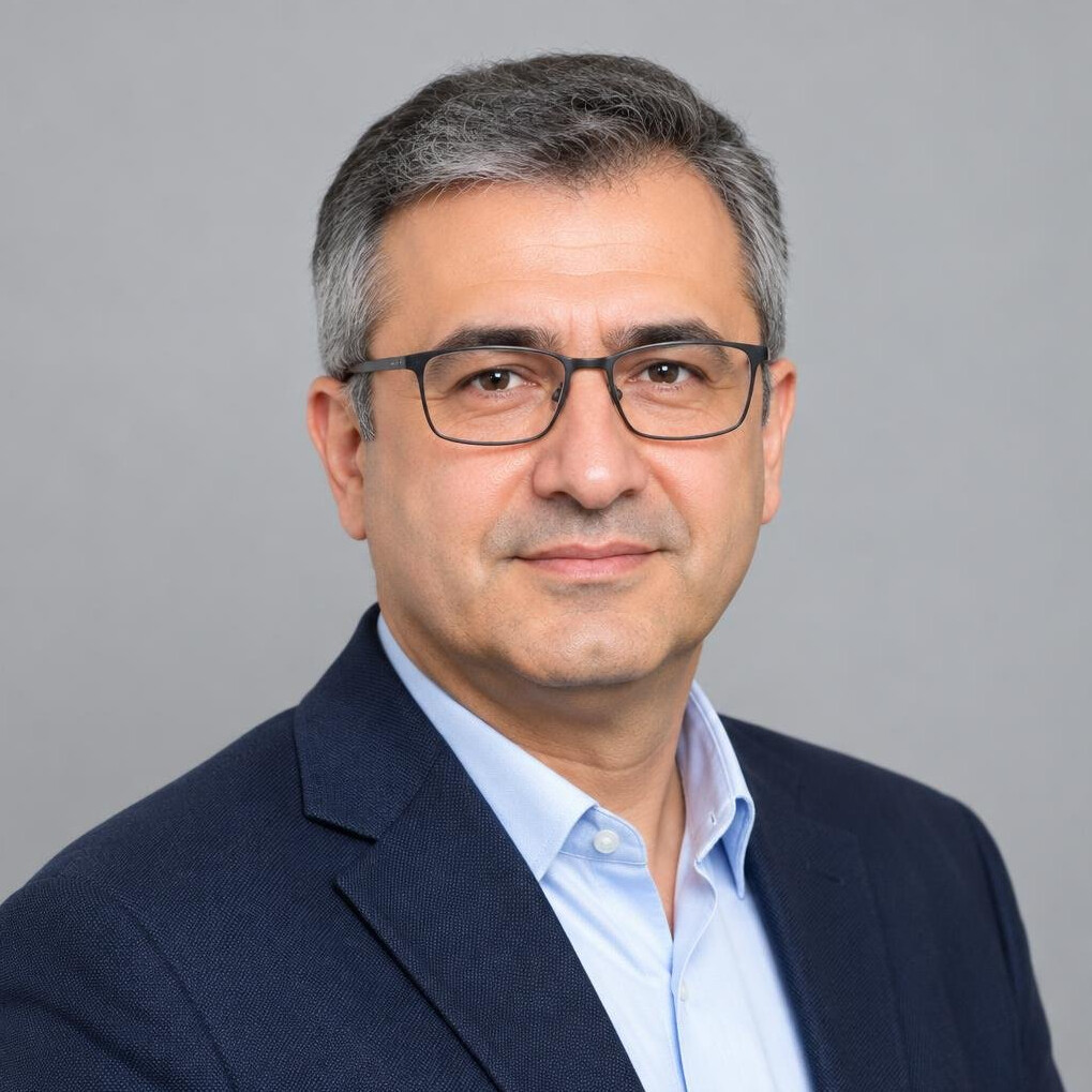 Portrait of a Turkish man with glasses