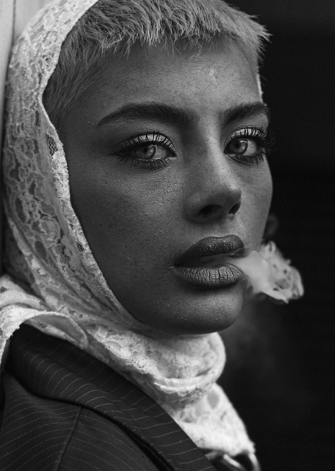 Portrait of a Turkish woman with short hair